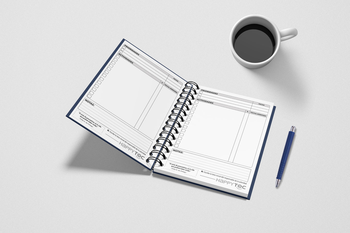 Libreta de Pendientes HappyToc 2025 - Diseño Reflejo