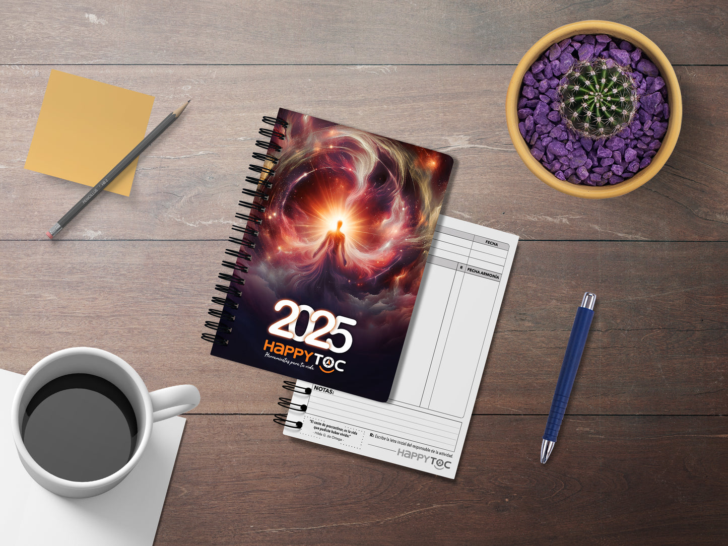 Libreta de Pendientes HappyToc 2025 - Diseño Éter