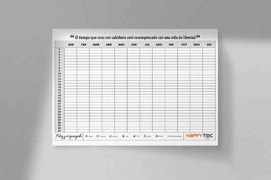 Tablero 365 HappyTOC 2025